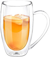 Wilmax Doppelwandiger Thermoglas-Becher, 400 ml, WL-888741/A